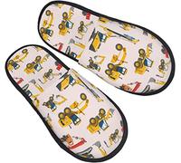 908 Chaussons Femme Homme Voiture De Construction D'Excavatrice Chaussures D'Intérieur Chaude Chaud Chaussons Antidérapant Chaussons D'Hiver Pour Hôtel Voyager Intérieur L