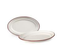 Ibili Plat ovale 908730 en verre blanc 30 x 20 x 3 cm