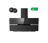 90cm 4 vitesses 650 m3/h tactile et Wifi Connectée booster recyclage ou evacuation CD9736FB Ciarra NOIR