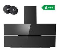 90cm 4 vitesses 650 m3/h tactile et Wifi Connectée booster recyclage ou evacuation CD9736FB Ciarra NOIR