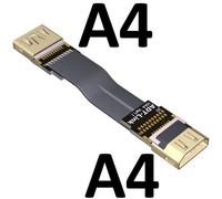 90cm A4-A4 Câble d'extension HDMI Standard type A V2.0 intégré, prend en charge le câble plat 2K / 144hz 4K/60Hz, câble d'extension de fil d'ordinateur Nipseyteko