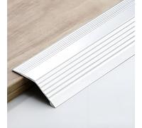 90cm Bande de Transition de Plancher en Aluminium, pour combler Écart Entre, Les Carreaux et Les stratifiés, hauteurs de Transition Entre 1 et 4 cm(Silver,7.5cm/2.95in)