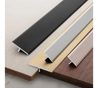 90cm Bande De Transition En Aluminium, 3 PCS Barre Seuil Moulure En T, Profilé De Transition De Sol, Transitions De Sol Entre Seuils Carrelages Sols Bois Tapis(Rose Gold,W:15mm)