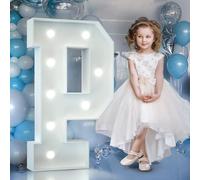 90cm Blanc Lettre Lumineuse,Lettres Lumineuses Géantes de Pour la Décoration D'Anniversaire,Decoration Anniversaire Fille,Grandes Lettres Pour Les Événements de Fiançailles,Lettre P