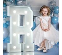 90cm Blanc Lettre Lumineuse,Lettres Lumineuses Géantes de Pour la Décoration D'Anniversaire,Decoration Anniversaire Fille,Grandes Lettres Pour Les Événements de Fiançailles,Lettre R