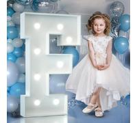 90cm Blanc Lettre Lumineuse,Lettres Lumineuses Géantes de Pour la Décoration D'Anniversaire,Decoration Anniversaire Fille,Grandes Lettres Pour Les Événements de Fiançailles,Lettre F