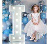 90cm Blanc Lettre Lumineuse,Lettres Lumineuses Géantes de Pour la Décoration D'Anniversaire,Decoration Anniversaire Fille,Grandes Lettres Pour Les Événements de Fiançailles,Lettre I