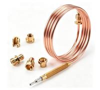 90cm Kit Thermocouple à Gaz de Chauffage Universel M6x0.75, Métal Filetage | Dispositif de Sécurité pour Chauffage, Brasero, Four, Chauffe-Eau