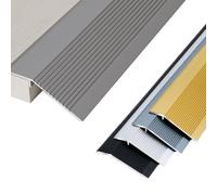 90cm Profil De Seuil Sol En Aluminium Réducteur Pour Dalles Moquette Bande Transition Antidérapante Pour Sols Irréguliers Au Niveau Des Portes(Gray,5.5cm (2.2in))