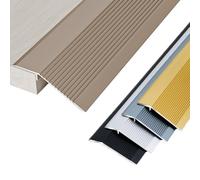 90cm Profil De Seuil Sol En Aluminium Réducteur Pour Dalles Moquette Bande Transition Antidérapante Pour Sols Irréguliers Au Niveau Des Portes(Brown,5.5cm (2.2in))