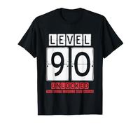 90e Anniversaire de Mariage Débloqué Niveau 90 Anniversaire T-Shirt