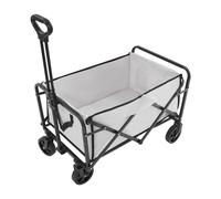 90kg Bollerwagen Réglable Pliable Chariot à main Kaki pour le camping en plein air Pique-nique