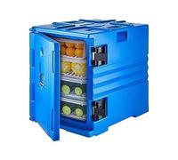 90L 120L bac à nourriture isolé conteneur de livraison roues charge avant boîte restauration armoire réfrigération extérieure Outils de jardin(Blue-Wheel 120L)