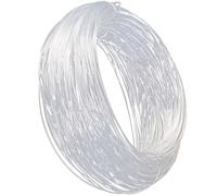 90M Cordon de Bracelet Non élastique,Fil Bracelet,Fil pour Bracelet Perle,Fil de Peche,Fil de Perles Clair,pour Fabrication de Artisanat,Collier(0.8mm)