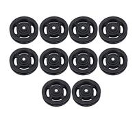 90mm Universal Bearing Pulley Wheel, 10PCS Nylon Pulley Wheels for Cable Machine Gym Equipment, Heavy Duty Garage Door Pulley System, Smooth Noiseless h Durable Plastic truction