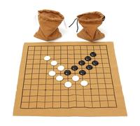 90pcs Go Bang Chess Game Set Suede Leather Sheet Board Jouet Educatif Pour Enfants