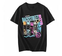 90s Backstreet Boys Rock Band Printed T-Shirt Black XL