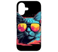 90s Cat Retrowave Cat Mom Coque pour iPhone 17