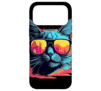 90s Cat Retrowave Cat Mom Coque pour iPhone 17 Pro Max