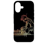 90s Chess Guy One Line Drawing Coque pour iPhone 17