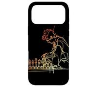 90s Chess Guy One Line Drawing Coque pour iPhone 17 Pro Max
