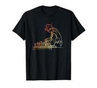 90s Chess Guy One Line Drawing T-Shirt