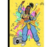 90s hip-hop culture Writing Journal:90GSM, Ruled,Paperback, Notebook