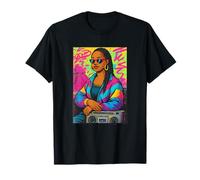 90s Hip Hop Mona Lisa Retro Urban Art Design T-Shirt