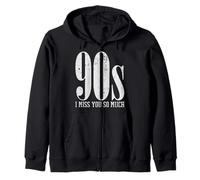 90s I Miss You So Much Distressed Nostalgia Quote Sweat à Capuche