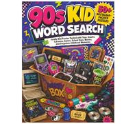 90s Kid Word Search: 55 Nostalgic Puzzles for Adults Packed with Toys, Snacks, Cartoons, Video Games, School Days, Movies, and Childhood Memories