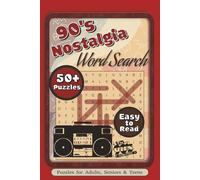 90's Nostalgia Word Search: Word Searches with Easy to Read Print about the 1990's, 90's Music, 90's Films & More | 6x9 Inches, 115 pages | 50+ ... Gifts for Birthdays, Holidays and Free times