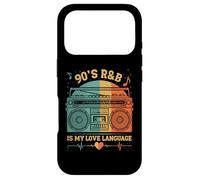90's R&B is My Love Language Boombox Design for Music Lovers Coque pour iPhone 17 Pro