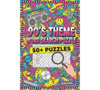 90's Theme Word Search Puzzle Book: Word searches with easy to read print about the 90's, Music, Trends etc. 6 x 9 inches, 110 pages, 50 + puzzles ... Gift for Vacations, Holidays, or Free Time