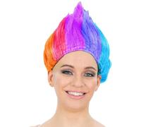 90s Troll Wig Rainbow
