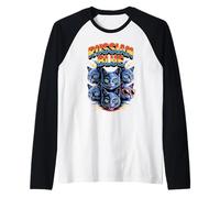 90s Vintage Russian Blue Cat Russian Blues Maltese Manche Raglan