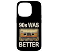 90s Was Better Cassette de démonstration rétro nostalgique Coque pour iPhone 14 Pro