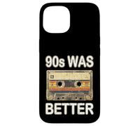 90s Was Better Cassette de démonstration rétro nostalgique Coque pour iPhone 15