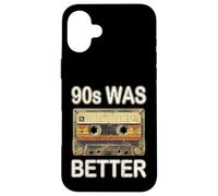 90s Was Better Cassette de démonstration rétro nostalgique Coque pour iPhone 16 Plus