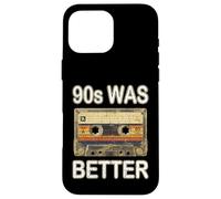 90s Was Better Cassette de démonstration rétro nostalgique Coque pour iPhone 16 Pro Max