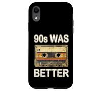 90s Was Better Cassette de démonstration rétro nostalgique Coque pour iPhone XR