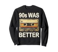90s Was Better Cassette de démonstration rétro nostalgique Sweatshirt