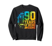 90th Birthday American Football 90 Years Old Man Woman Sweatshirt