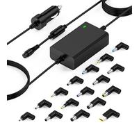 90W Chargeur de Voiture Universel pour HP Chromebook Pavilion ASUS Vivobook | pour ASUS Zenbook Lenovo Ideapad Acer Aspire Swift Sony Toshiba Samsung JBL Chargeur PC Universel avec 16 Connecteurs