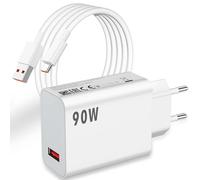 90W Chargeur et Câble USB C pour Xiaomi Poco X7 Pro F6 5G Charge Adaptateur de Chargeur USB 1 Mètre Câble Type C de Charge Rapide pour Xiaomi 15 Pro 14 13 Ultra pour Xiaomi Redmi K80