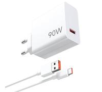 90W Chargeur Rapide avec Câble USB C 1m pour Xiaomi 15T Pro Note 15 14 13Ultra POCO X7 F7 Redmi Note 15 Pro+ 5G, 67W Chargeur Turbo pour Redmi Note 14S 13 Pro5G 13 Lite13T Mix Flip F6 14T