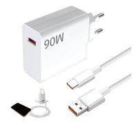 90W Chargeur Rapide avec Câble USB C 2M pour Xiaomi 14T 14 Ultra 13T Pro 13 Lite 13 12T, pour Redmi Note 12, POCO X6 Pro X6 X4