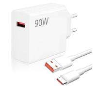 90W Chargeur Rapide pour Xiaomi 15 14 13 Ultra Poco F6 F7 X6 X7 Pro, Adaptateur de Hypercharge Chargeur Turbo avec 6A Câble USB C 1m Compatible avec Redmi Note 14 13 12 11 Pro 14C 14T 13T Pad M6 M7 F5