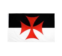 90x150 Cm Bannière Des Chevaliers Templiers, Église Catholique Romaine, 3x5 Douzaines Drapeau Haute Qualité ""Nipseyteko
