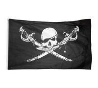 90x150 Cm Ensemble De 3x5 Douzaines De Jolly Roger Skull Cross Eo 7.5 Aate Brethren Of The Coast Feel Drapeau Haute Qualité ""Nipseyteko
