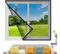 90x90cm Moustiquaire fenêtre Moustiquaire jusqu'a| Recoupable, repositionnable, sans vissage ni perçage, fixation